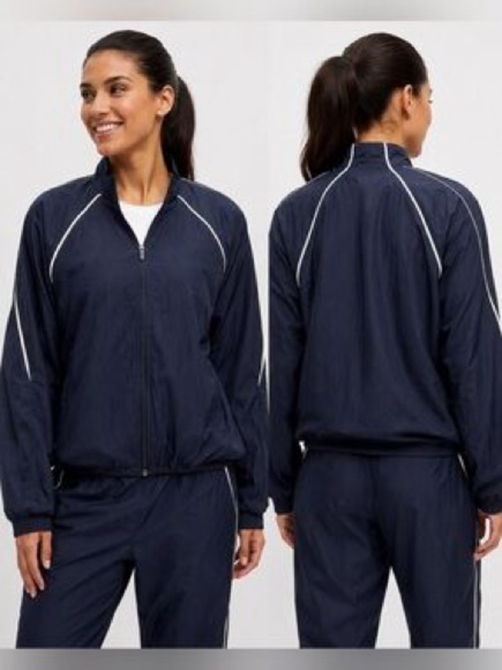 Lululemon Athletica Women’s Navy Track Jacket - Lightweight Zip Front 0